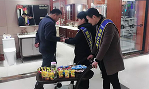 真誠服務 如家貼心&mdash;安徽分公司淮南店小推車送茶點服務讓溫暖長留心間